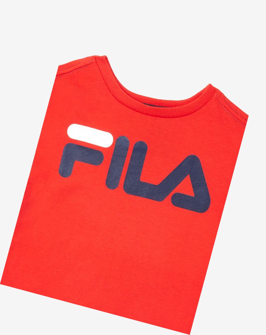 Fila Logo Tee Rojas | 59EBHYFDS