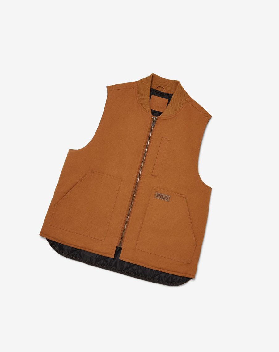 Fila Lona Trabajo Vest 971 Chestnut | 65GVLJRXT