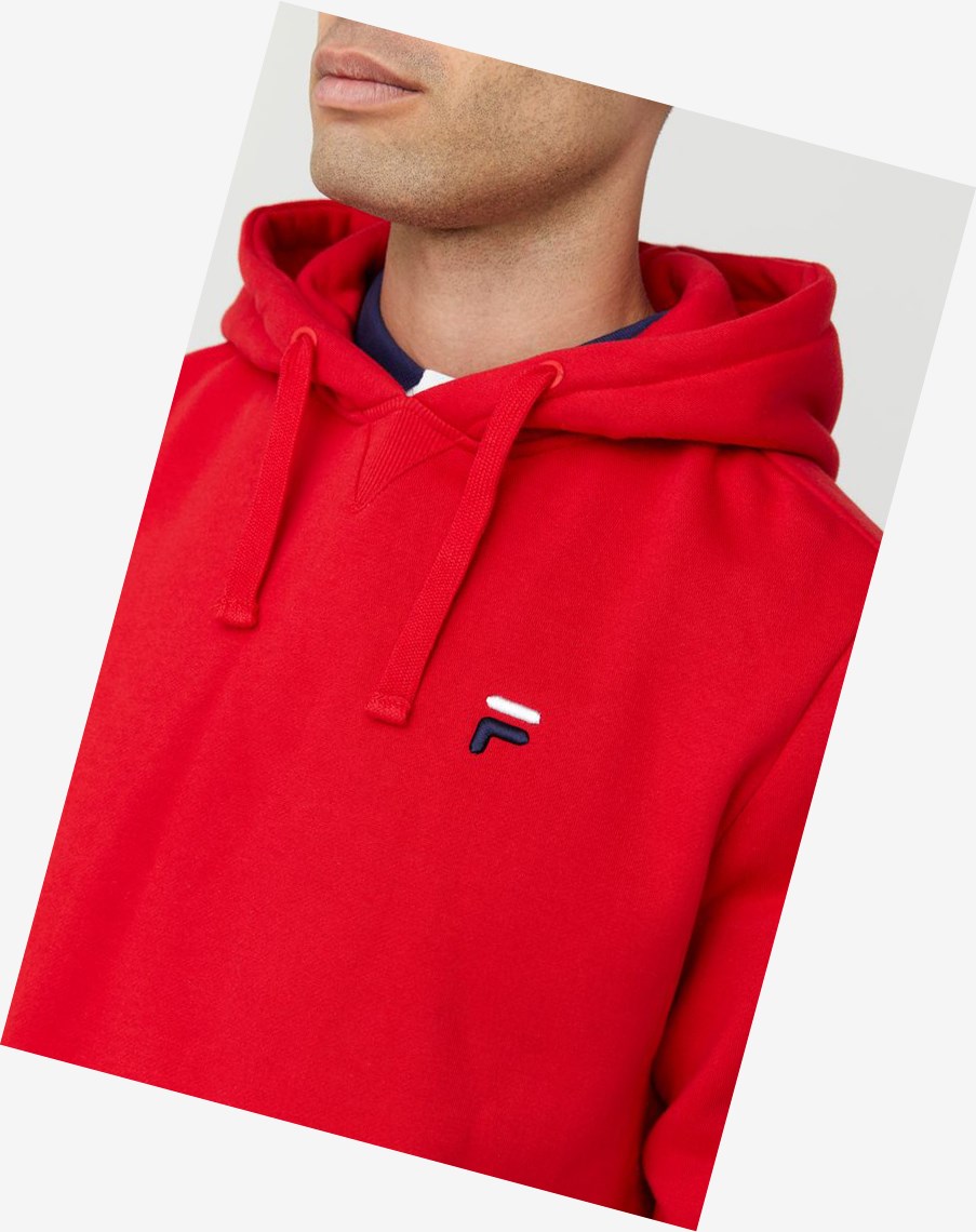 Fila Luka Hoodie Rojas | 85EXBAFSZ