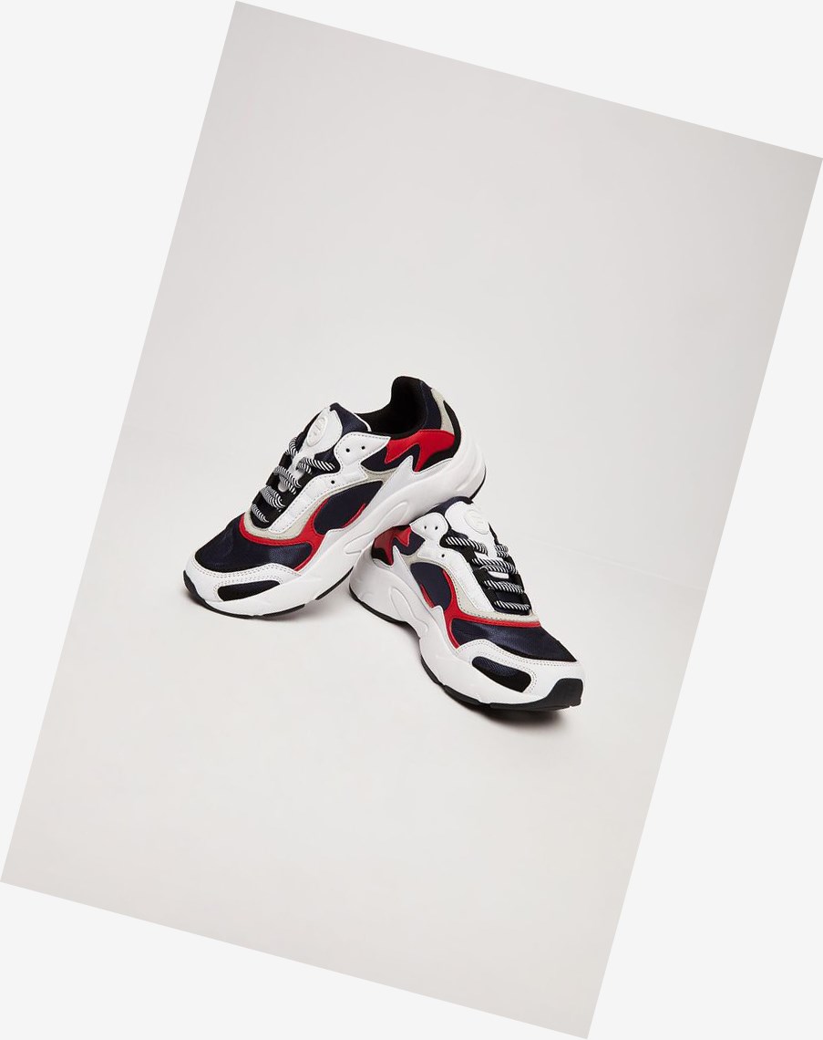 Fila Luminance Tenis Shoes Fnvy/Fred/Wht | 35TUYOWHN