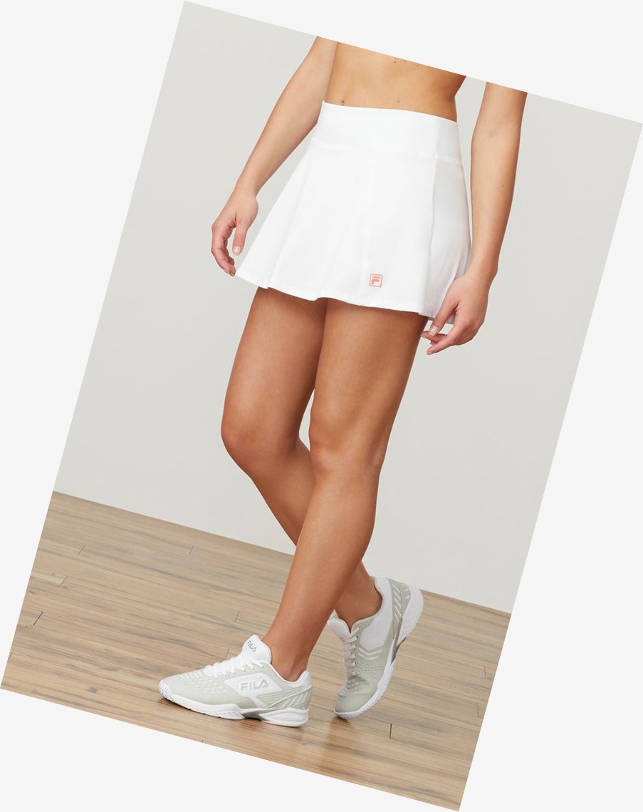 Fila Mad For Plaid Flare Skort Blancas | 61GXFMRDJ