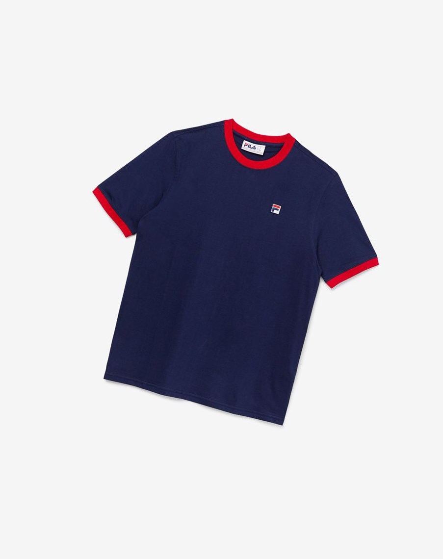 Fila Marconi Ringer Tee Rojas | 74ZYJCPWX