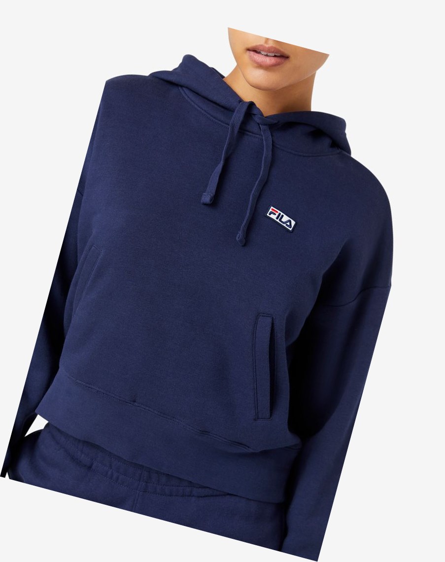 Fila Marina Hoodie 410 Peacoat | 92XWQVMAH