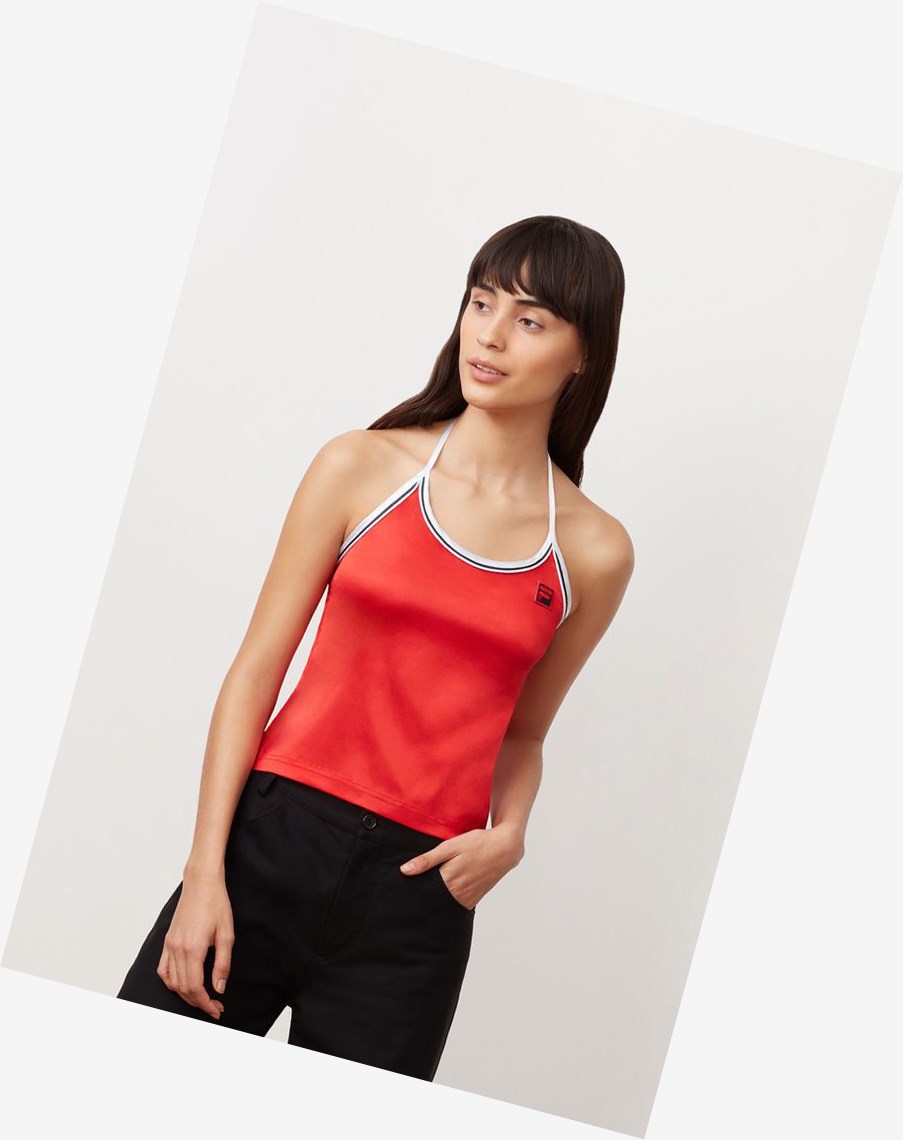 Fila Marisol Halter Tank Cred/Wht/Peac | 90YMQAVWK