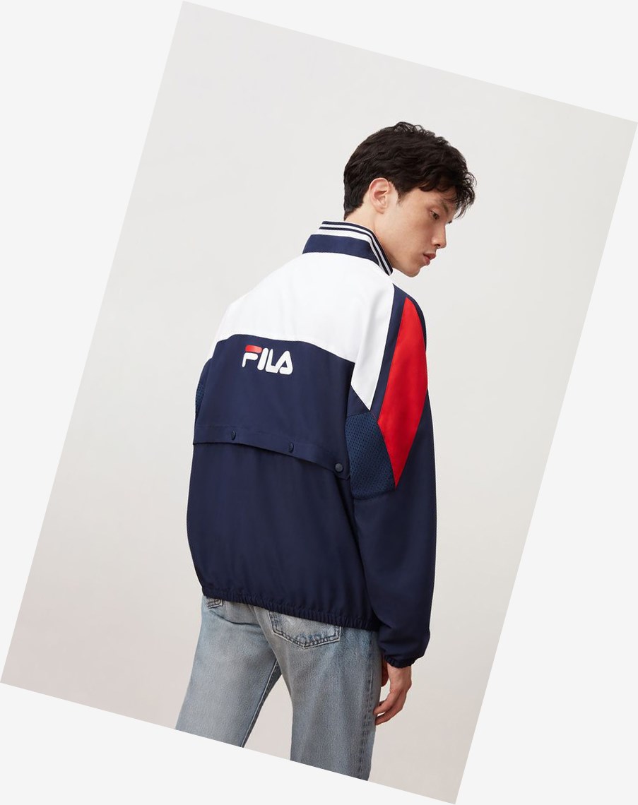 Fila Marty Windjacket Peac/Wht/Cred | 64NVDSMUY