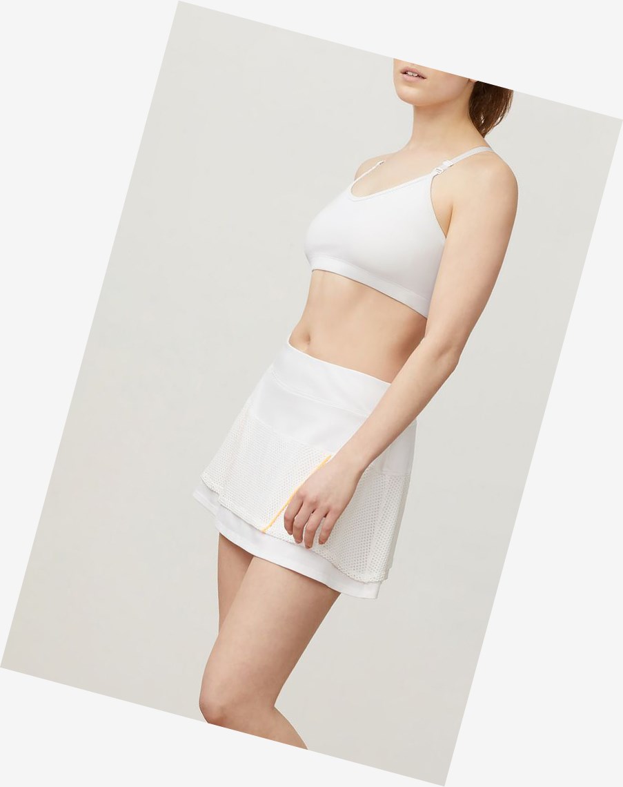 Fila Match Play Skort Wht/Opop | 83XBDWNLE