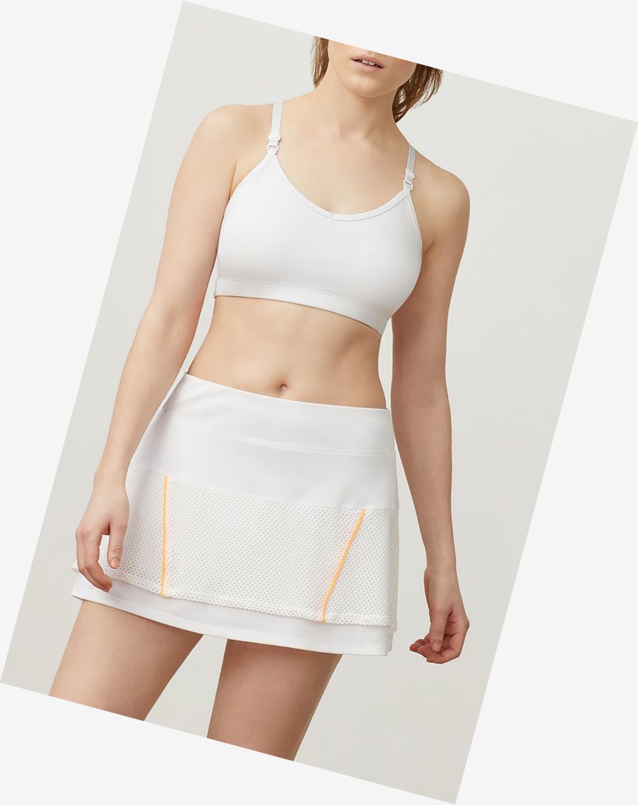 Fila Match Play Skort Wht/Opop | 83XBDWNLE