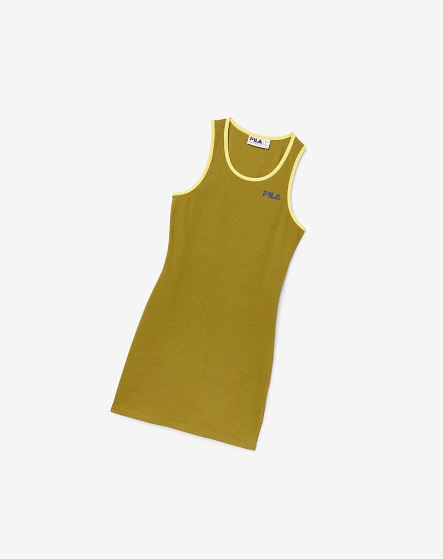 Fila Mattea Vestido Verde Oliva | 24YVTXWOD