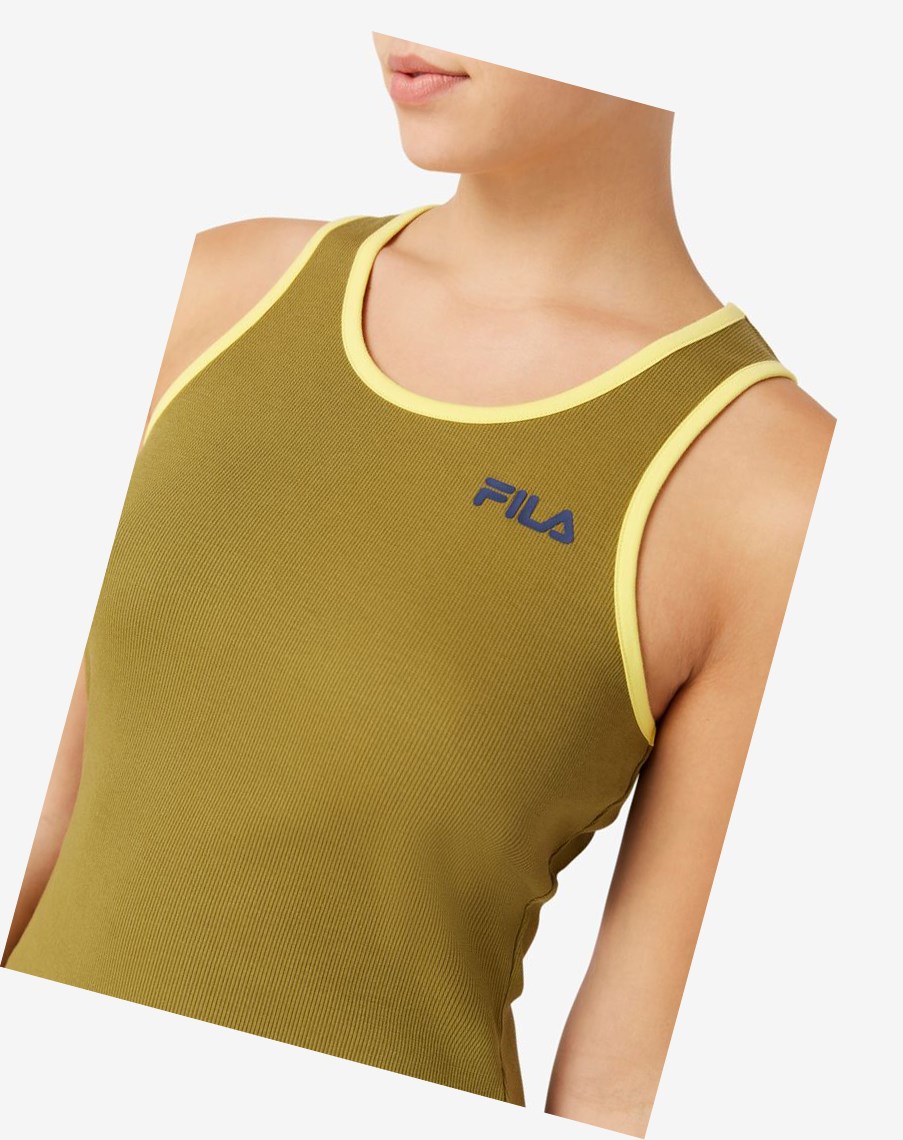 Fila Mattea Vestido Verde Oliva | 92ENRPBMA