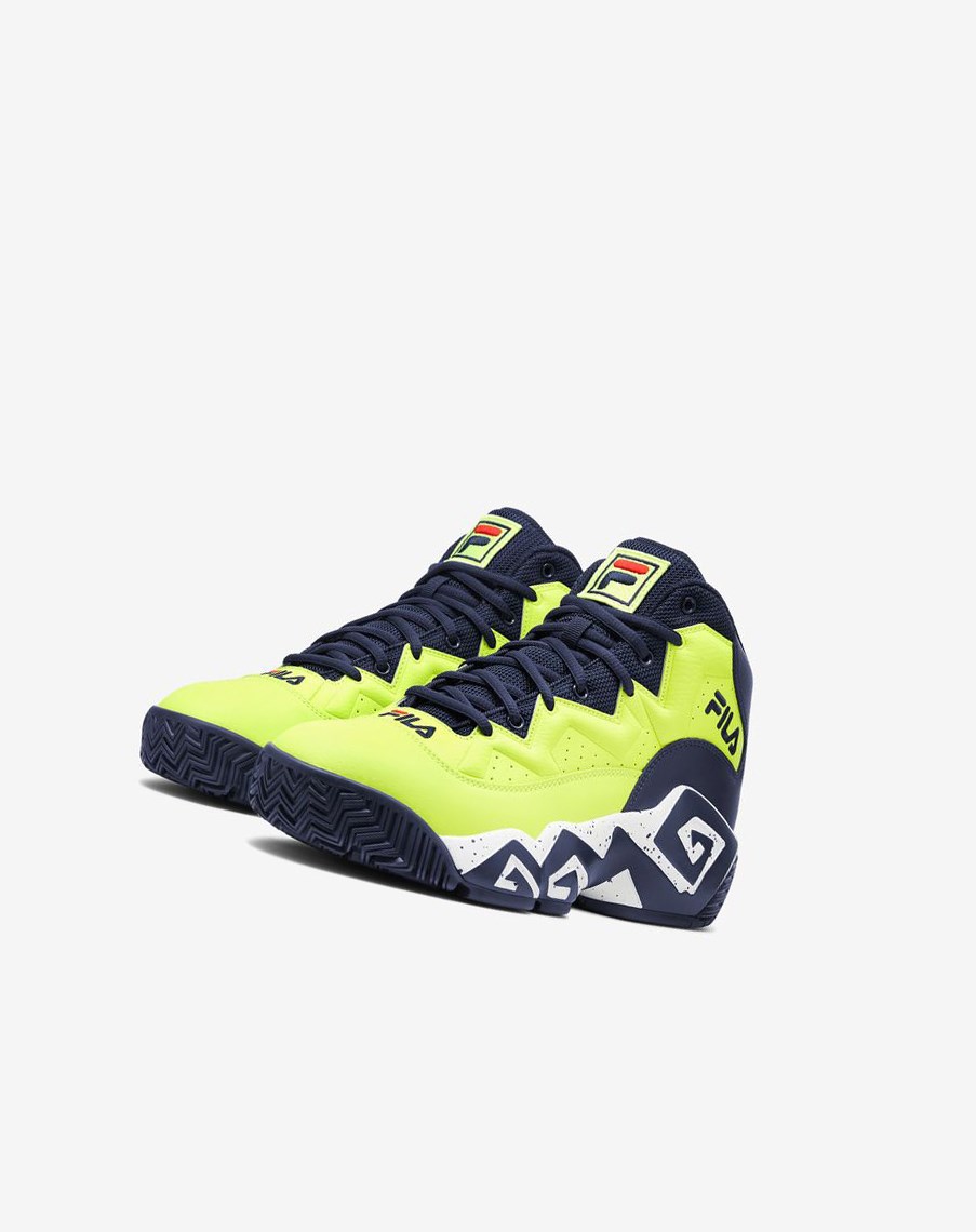 Fila Mb Sneakers Amarillo Azul Marino Blancas | 12LMBCKUV