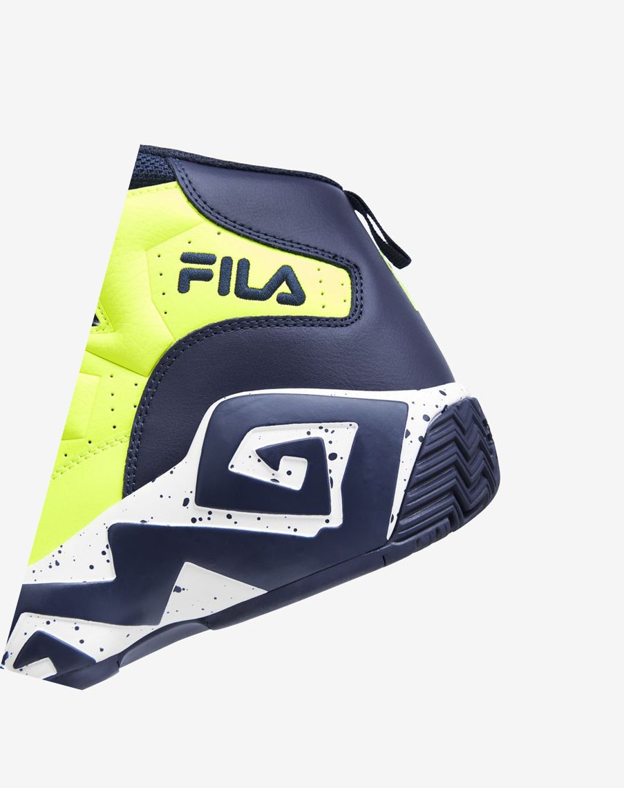 Fila Mb Sneakers Amarillo Azul Marino Blancas | 12LMBCKUV