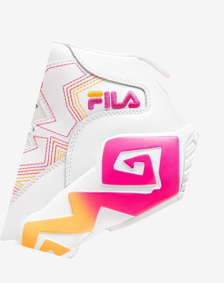 Fila Mb Stitch Sneakers Blancas Rosas Naranjas | 58QCGXRMB