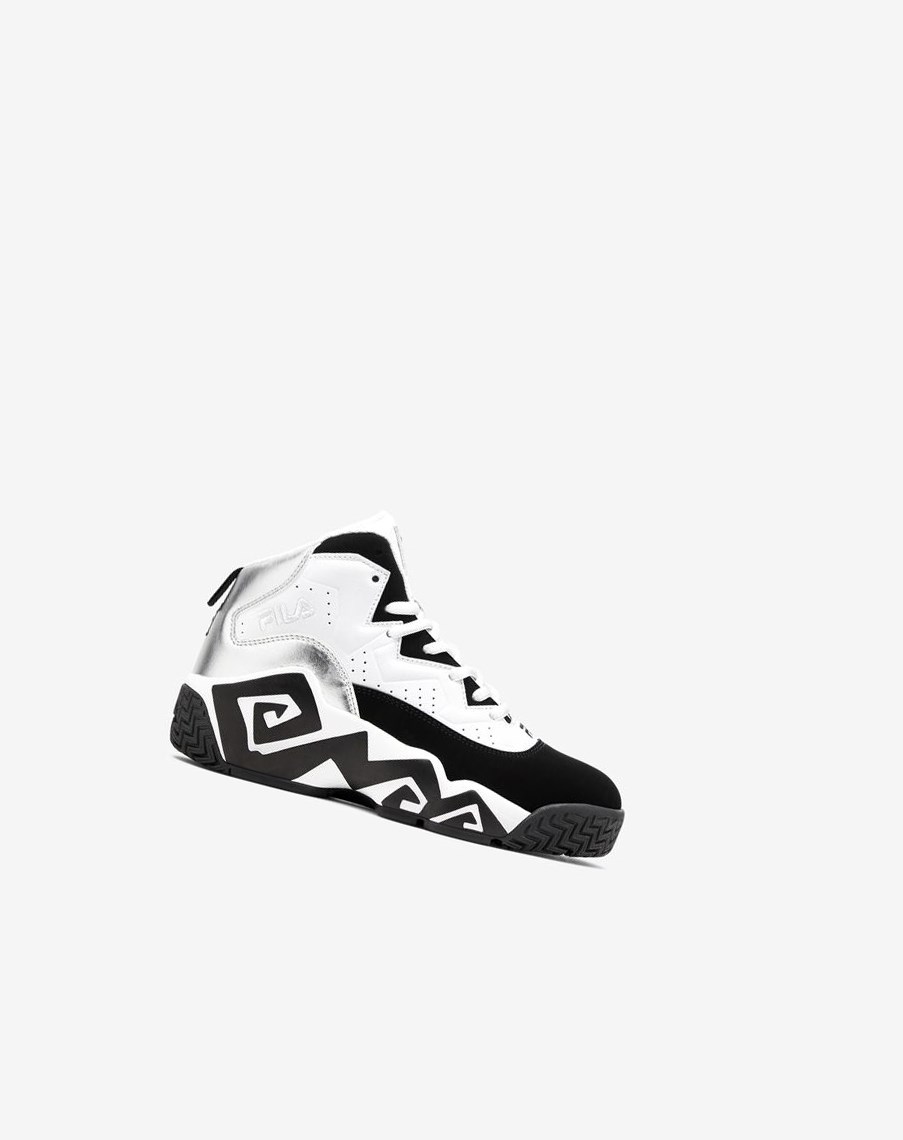 Fila Mb Tenis Shoes Blancas Plateadas Negras | 01NGVUYQZ