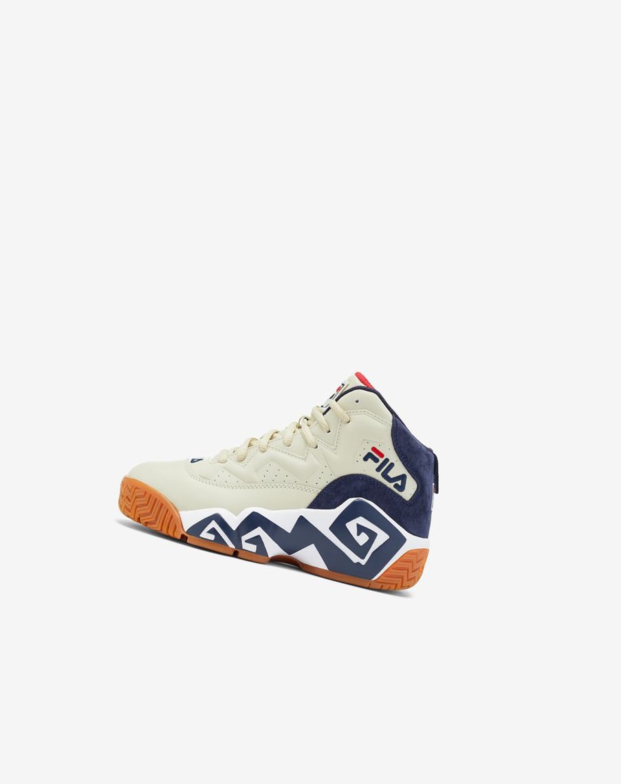 Fila Mb Tenis Shoes Creme Blancas Azul Marino | 53BCQJTUY