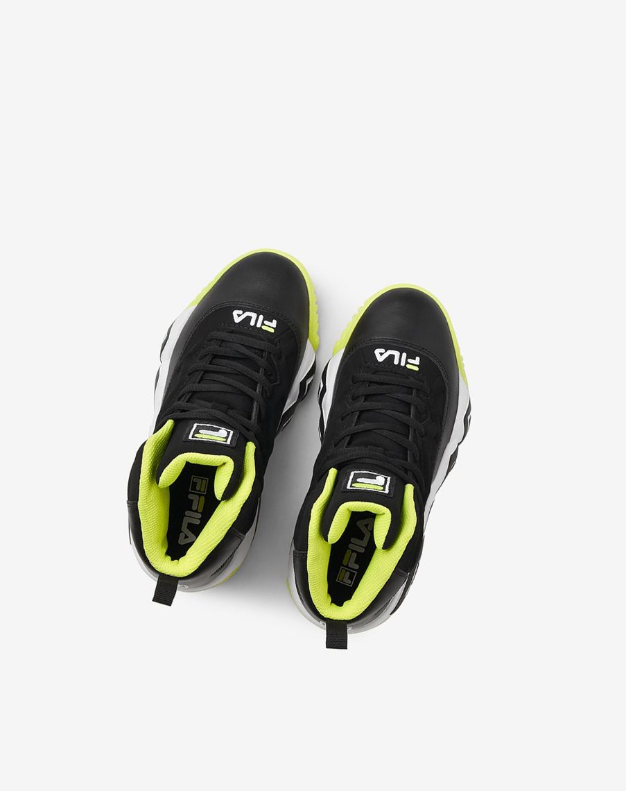 Fila Mb Tenis Shoes Negras Amarillo Blancas | 49MADNJXY