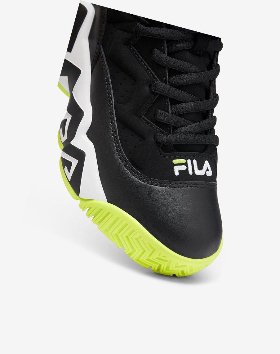 Fila Mb Tenis Shoes Negras Amarillo Blancas | 49MADNJXY