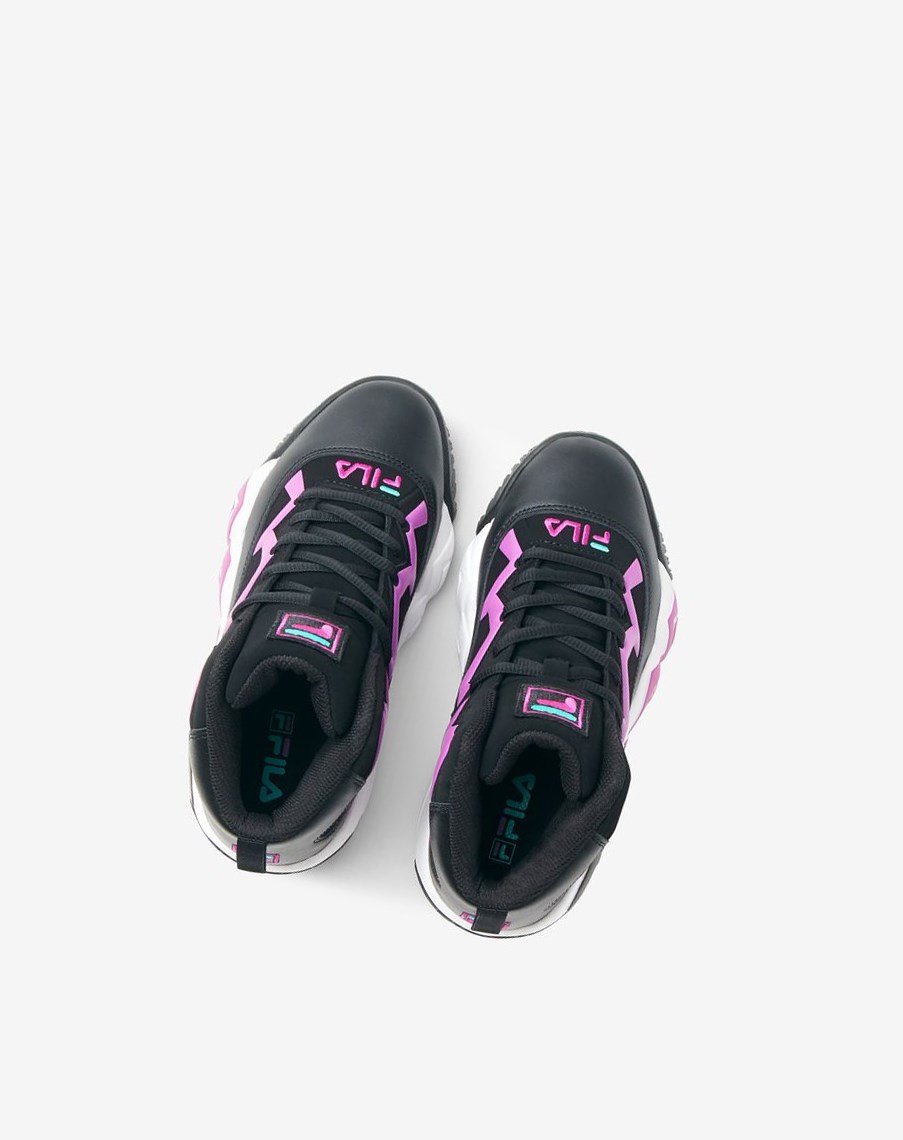 Fila Mb Tenis Shoes Negras Moradas Flores Blancas | 61CQBGAJS