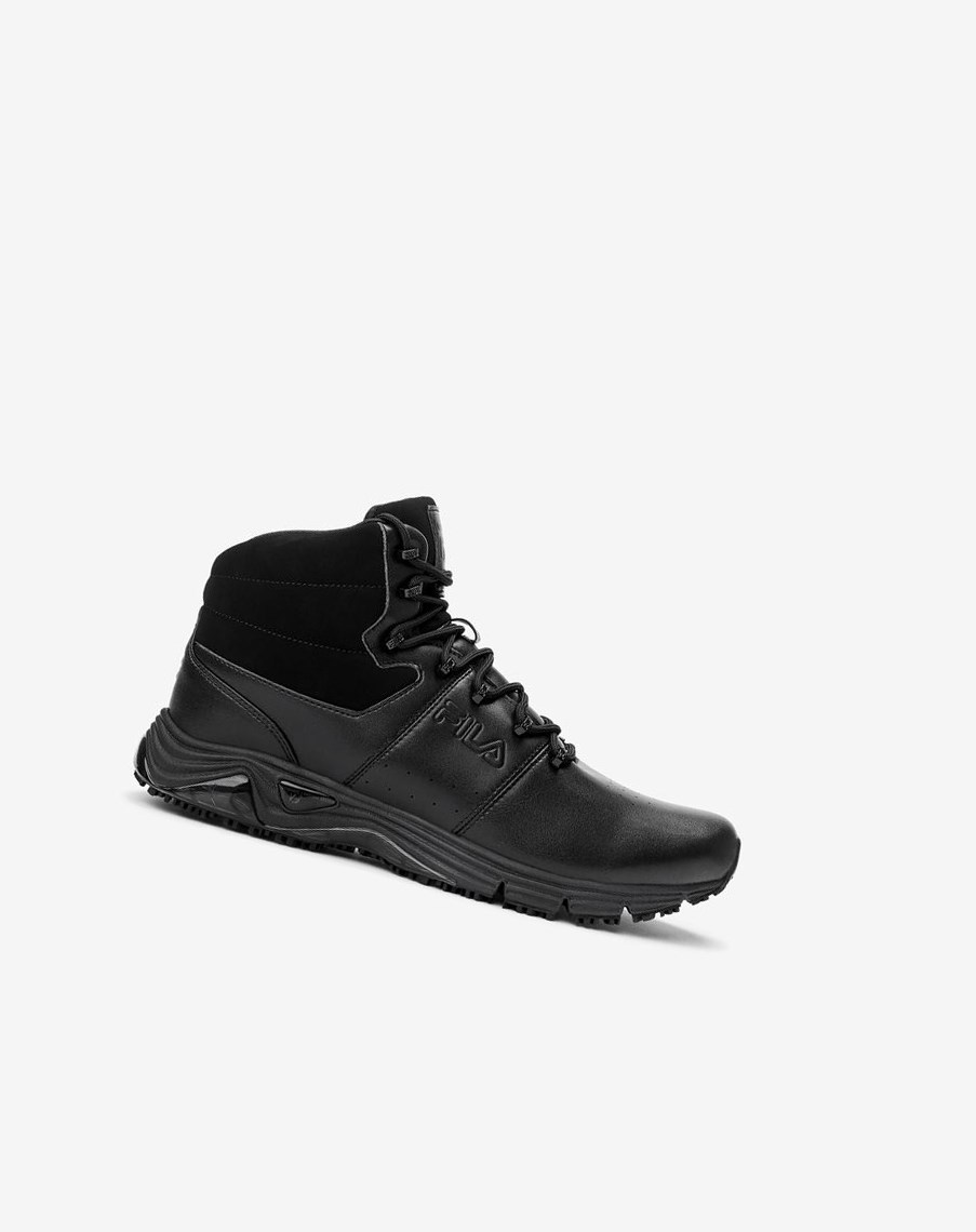 Fila Memory Breach Slip Resistant Shoe Casuales Shoes Black/Black/Blk | 03LWUQGIV