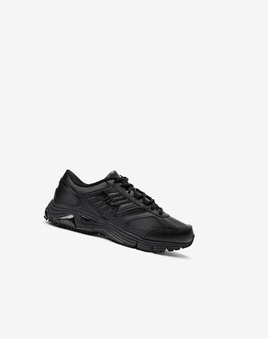 Fila Memory Flux Slip Resistant Anchos Ancho Shoe Casuales Shoes Blk/Blk/Blk | 47ECMUJIR