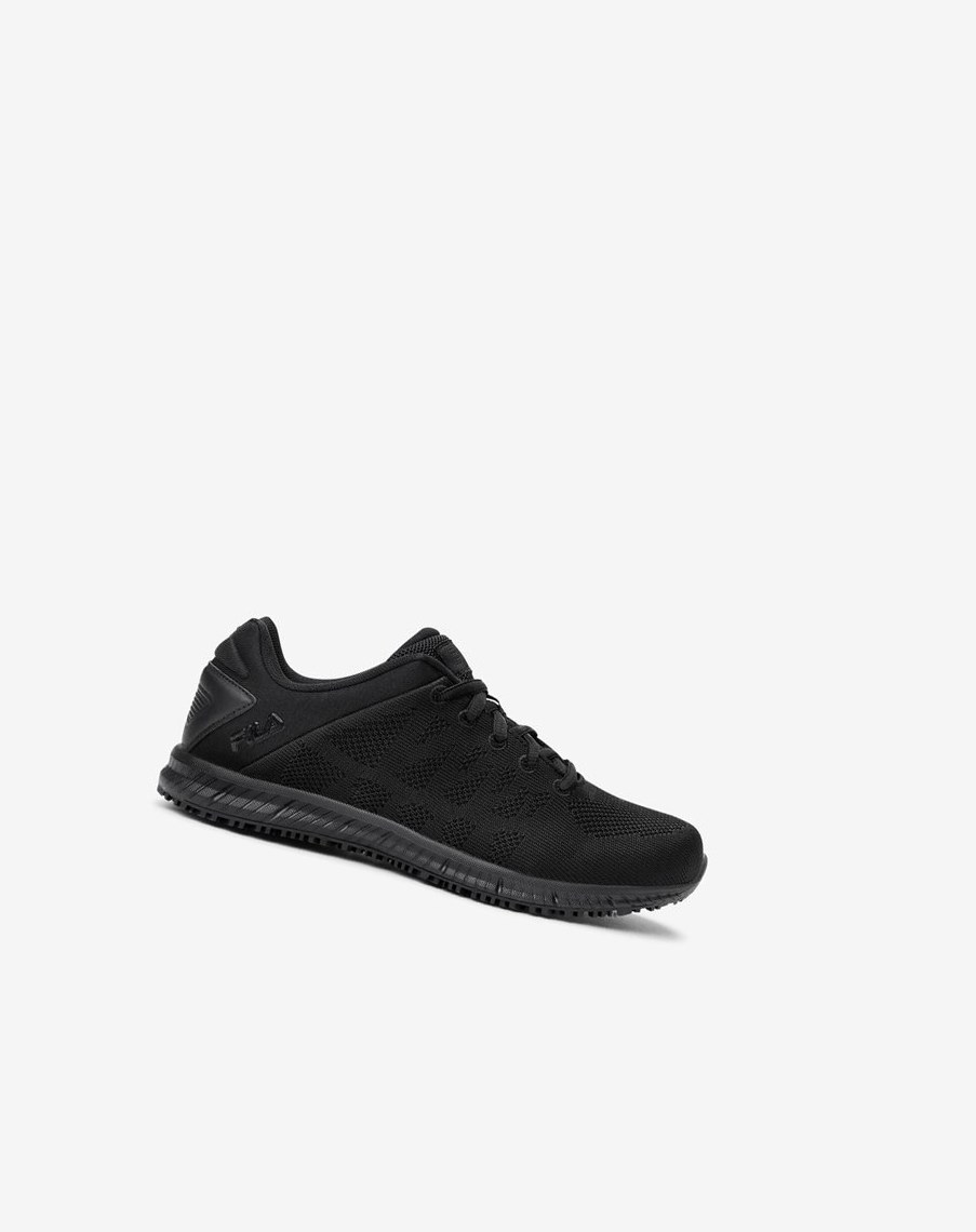 Fila Memory Techknit Slip And Agua Resistant Shoe Casuales Shoes Negras | 35LISYZOF