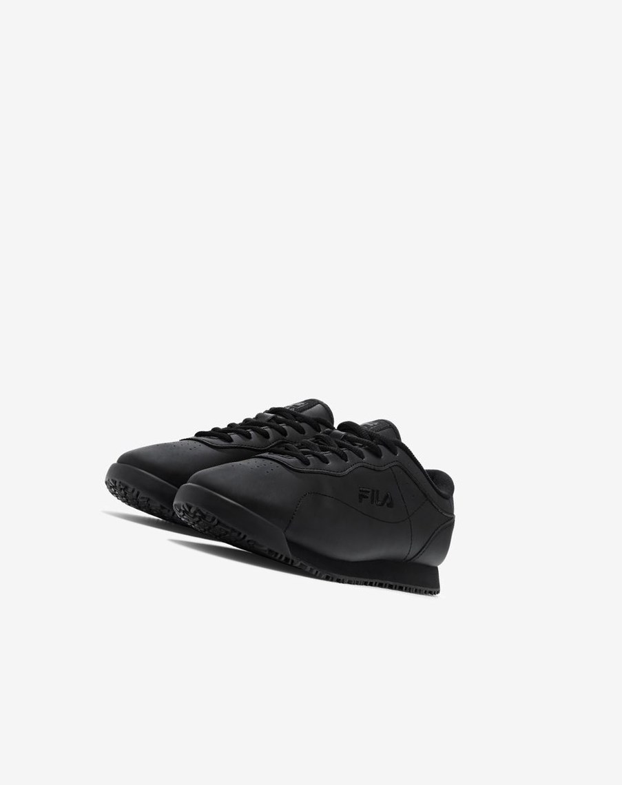 Fila Memory Viable Slip Resistant Shoe Casuales Shoes Blk/Blk/Blk | 40VKUSDNR