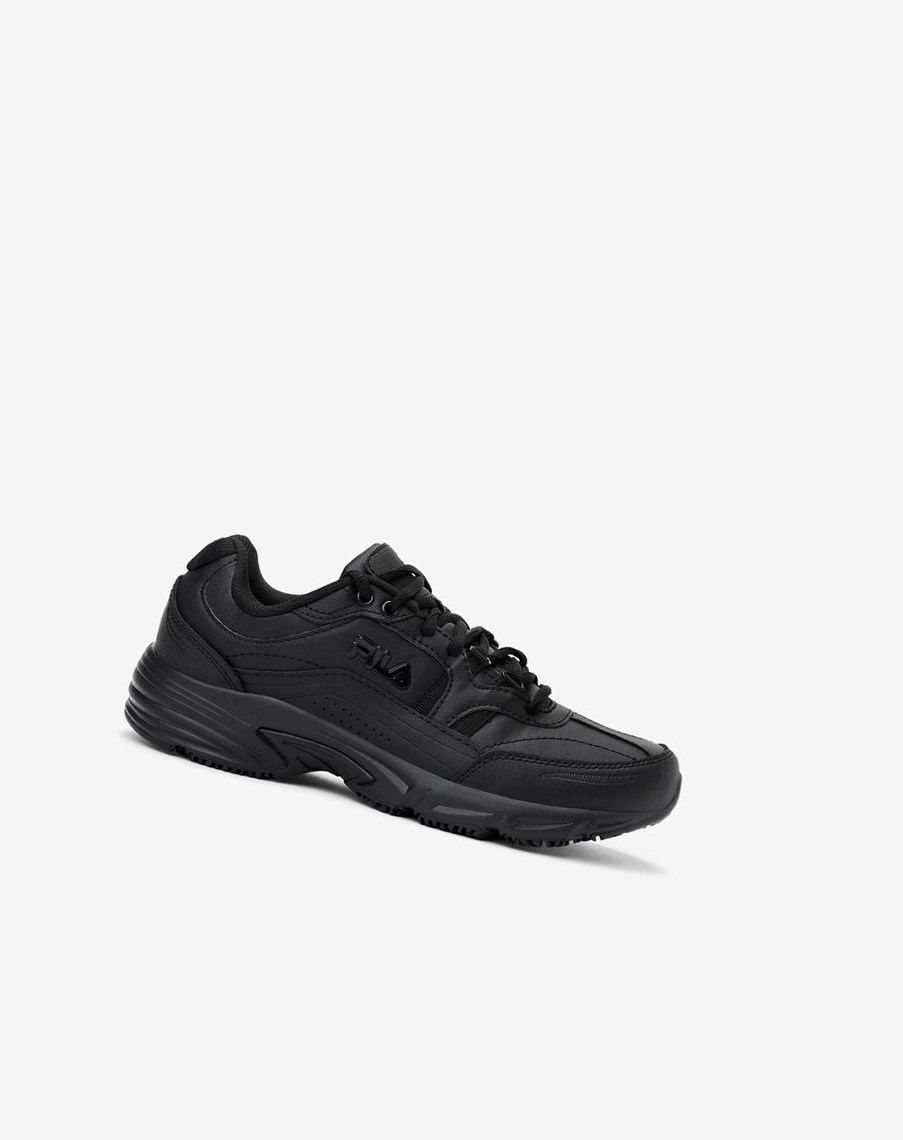 Fila Memory Workshift Slip Resistant Anchos Ancho Shoe Casuales Shoes Blk/Blk/Blk | 85IGDYMUS