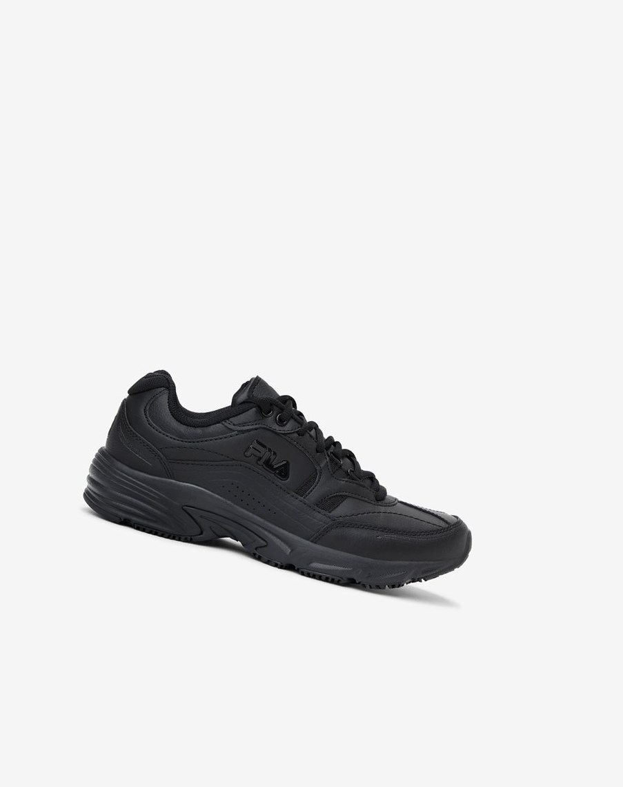 Fila Memory Workshift Slip Resistant Shoe Casuales Shoes Blk/Blk/Blk | 04OPEANWI