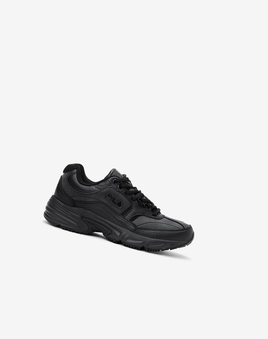 Fila Memory Workshift Slip Resistant Shoe Casuales Shoes Blk/Blk/Blk | 62TJXEZGB