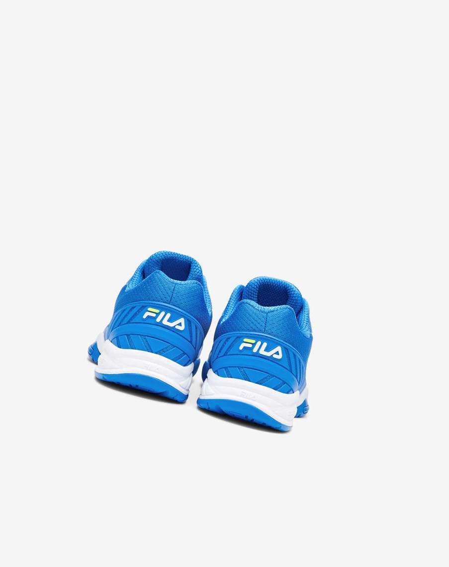 Fila Men’S Volley Zone Tenis Shoes Azules Blancas Amarillo | 07MHVJRCB