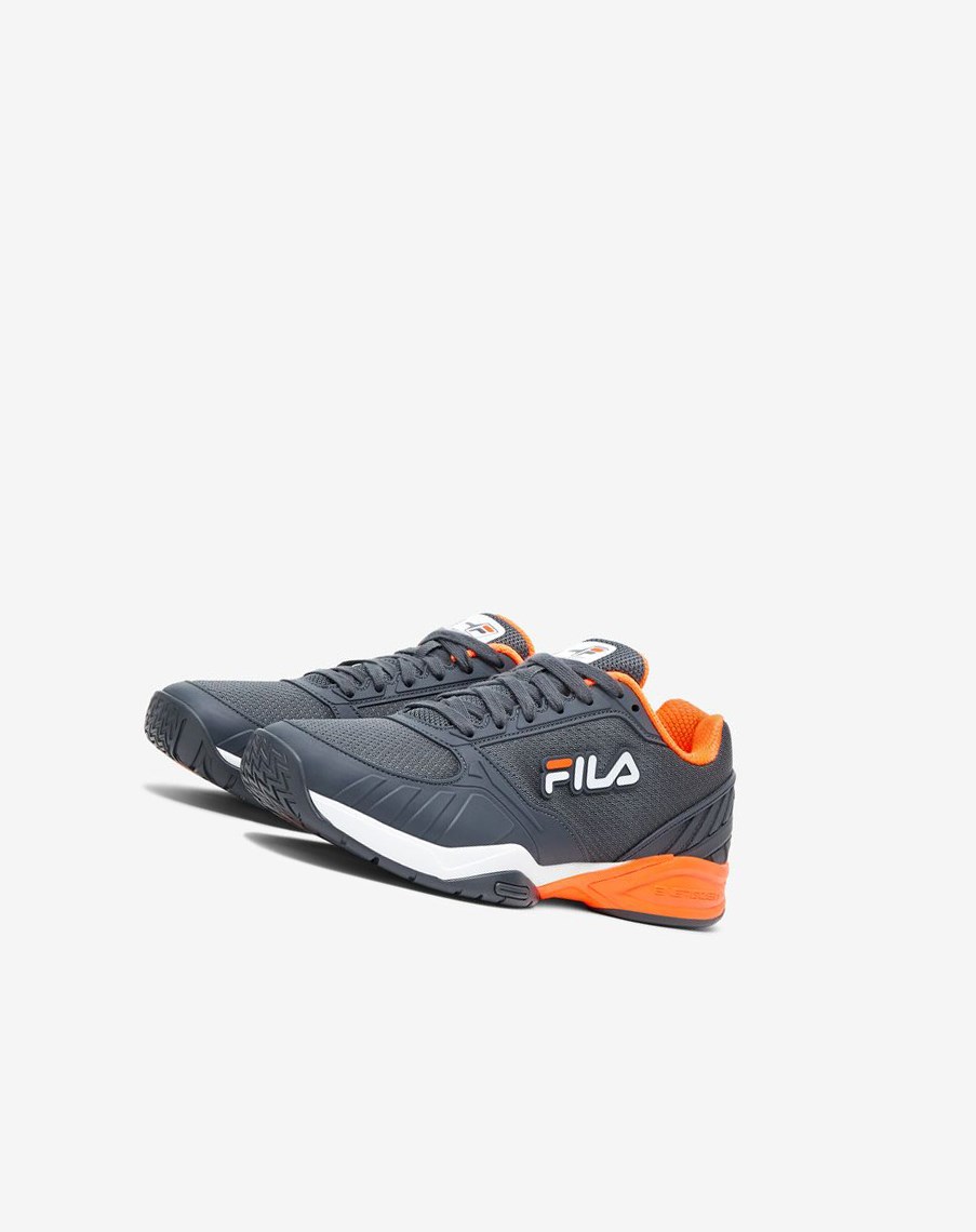 Fila Men’S Volley Zone Tenis Shoes Verde Menta Blancas Naranjas | 13OQNSUKX