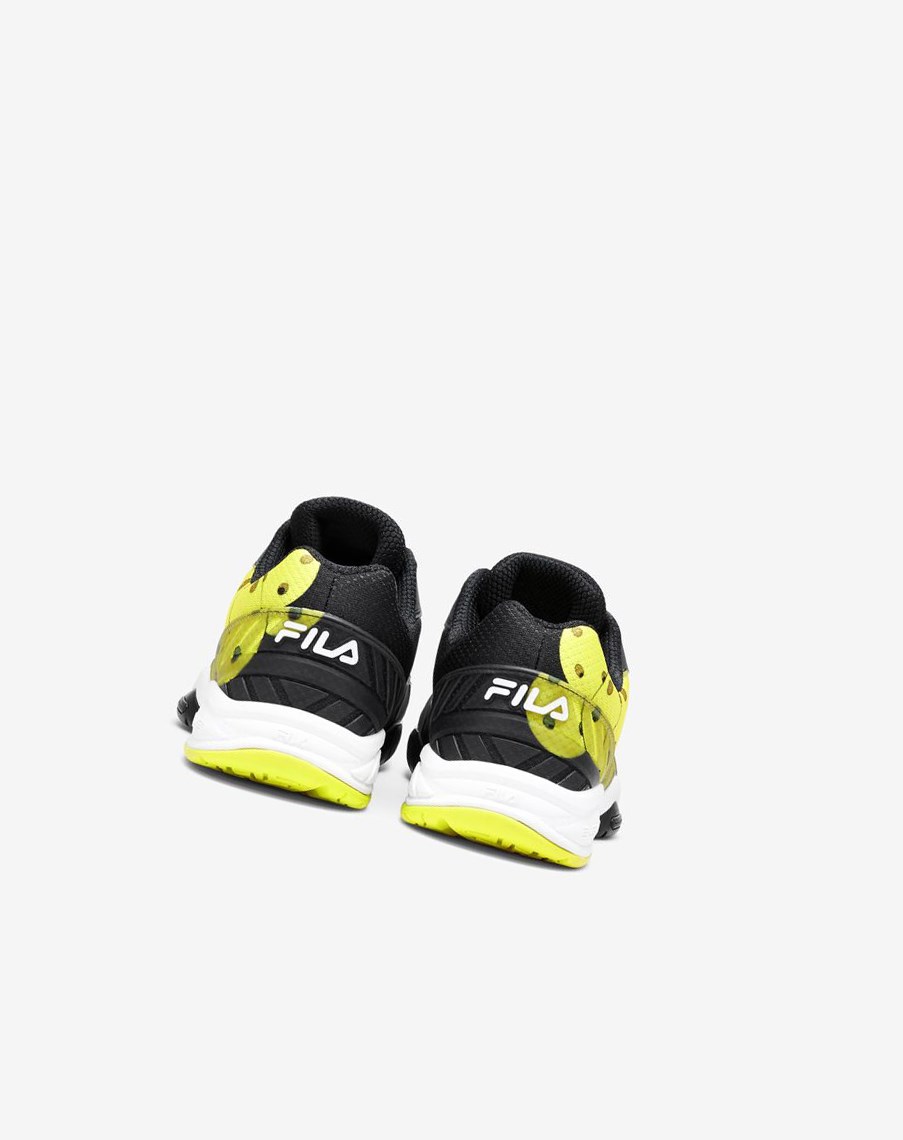 Fila Men’S Volley Zone Tenis Shoes Negras Blancas Amarillo | 38GIDEUOB