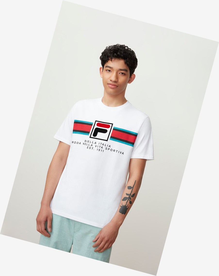 Fila Mercedes Tee Blancas | 46HBGZKFV