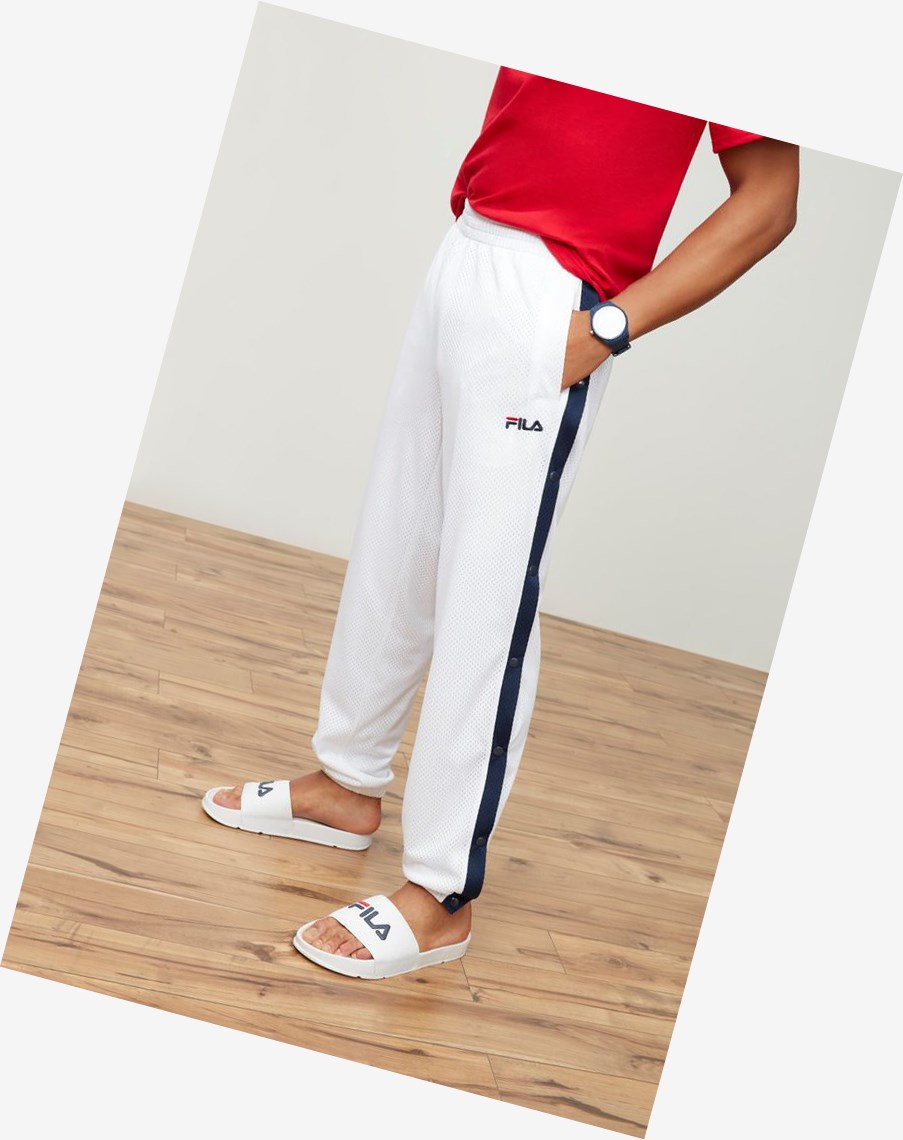 Fila Milo Tear Away Pant Wht/Peac | 74ZCLIXDW