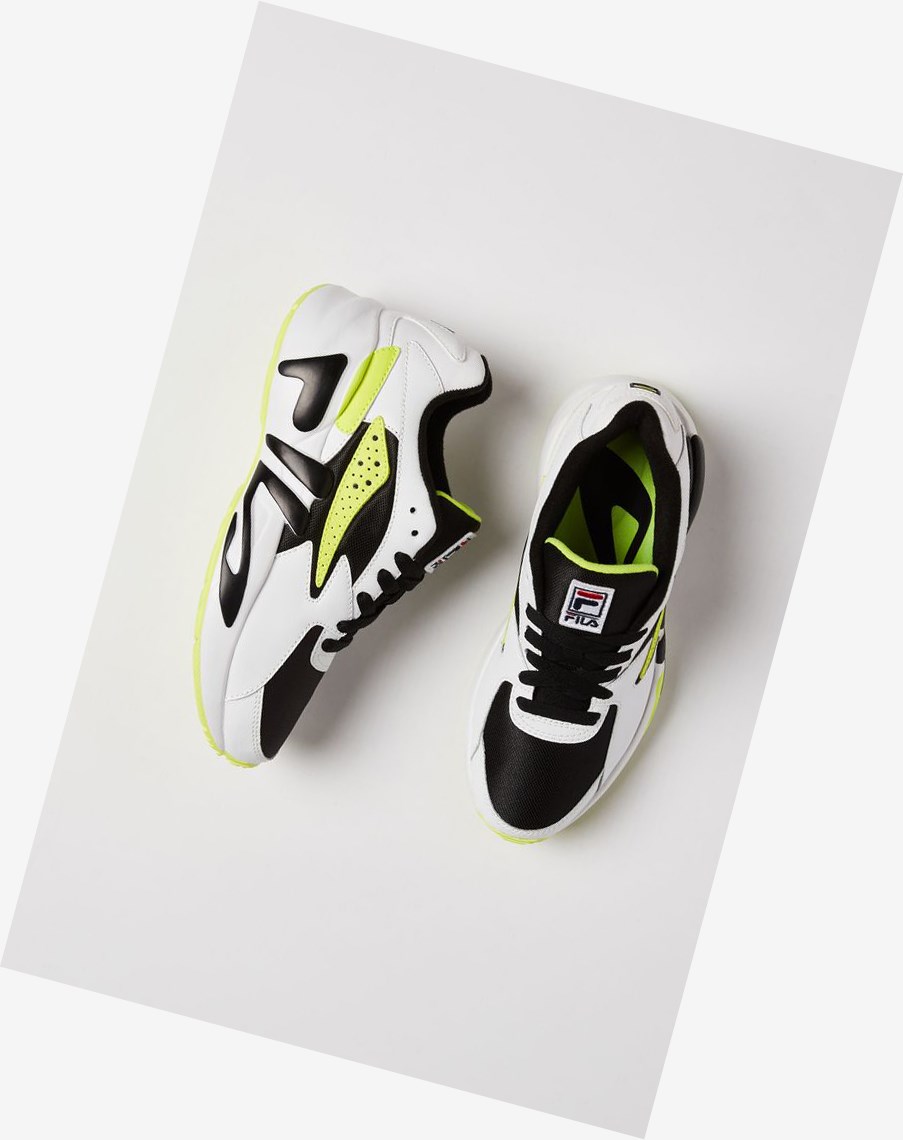 Fila Mindblower Tenis Shoes Blk/Wht/Sfty | 85ZEOICQU