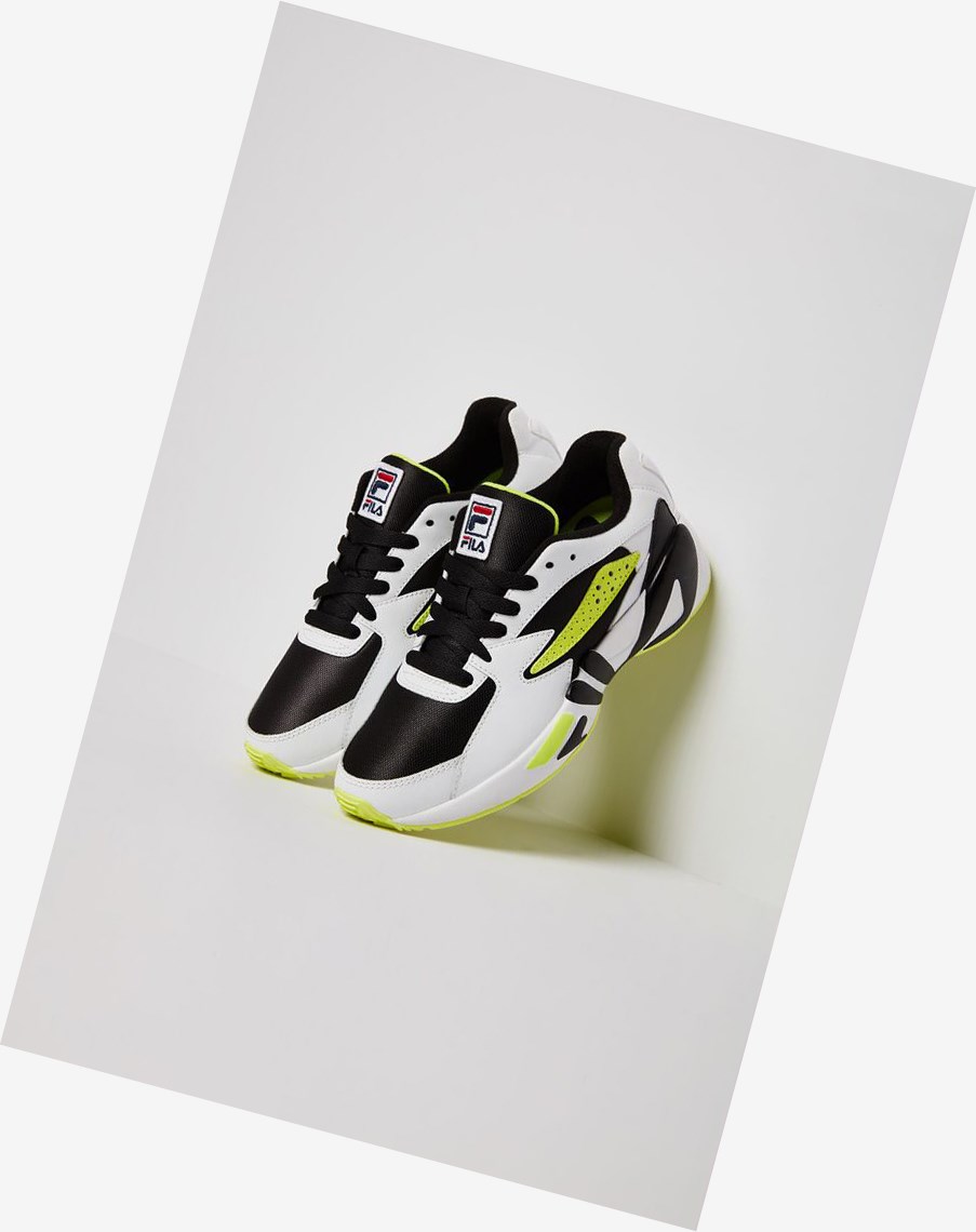 Fila Mindblower Tenis Shoes Blk/Wht/Sfty | 85ZEOICQU