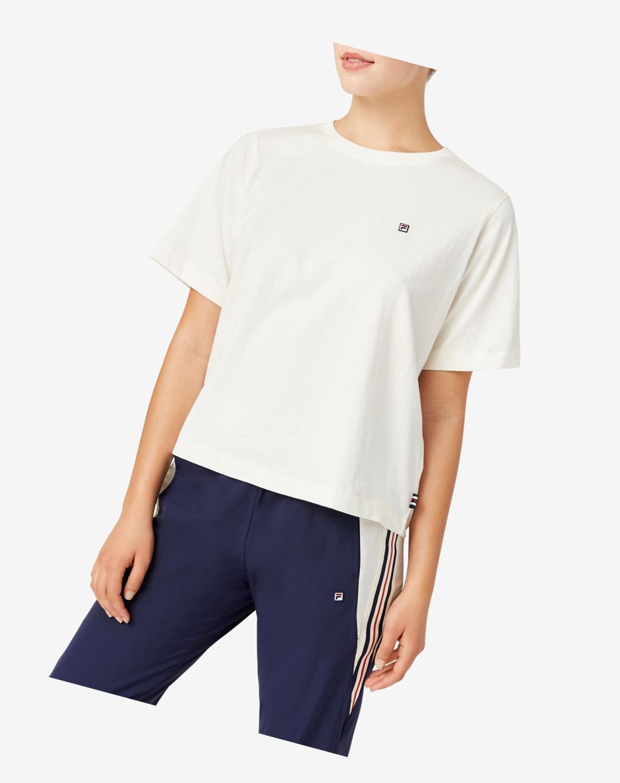 Fila Mirra Cropped Tee Blancas | 14LHMKEQX