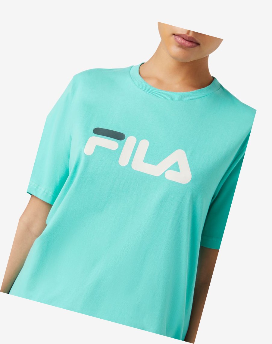 Fila Miss Eagle Tee Azules Turquesa | 06ERSBTFJ