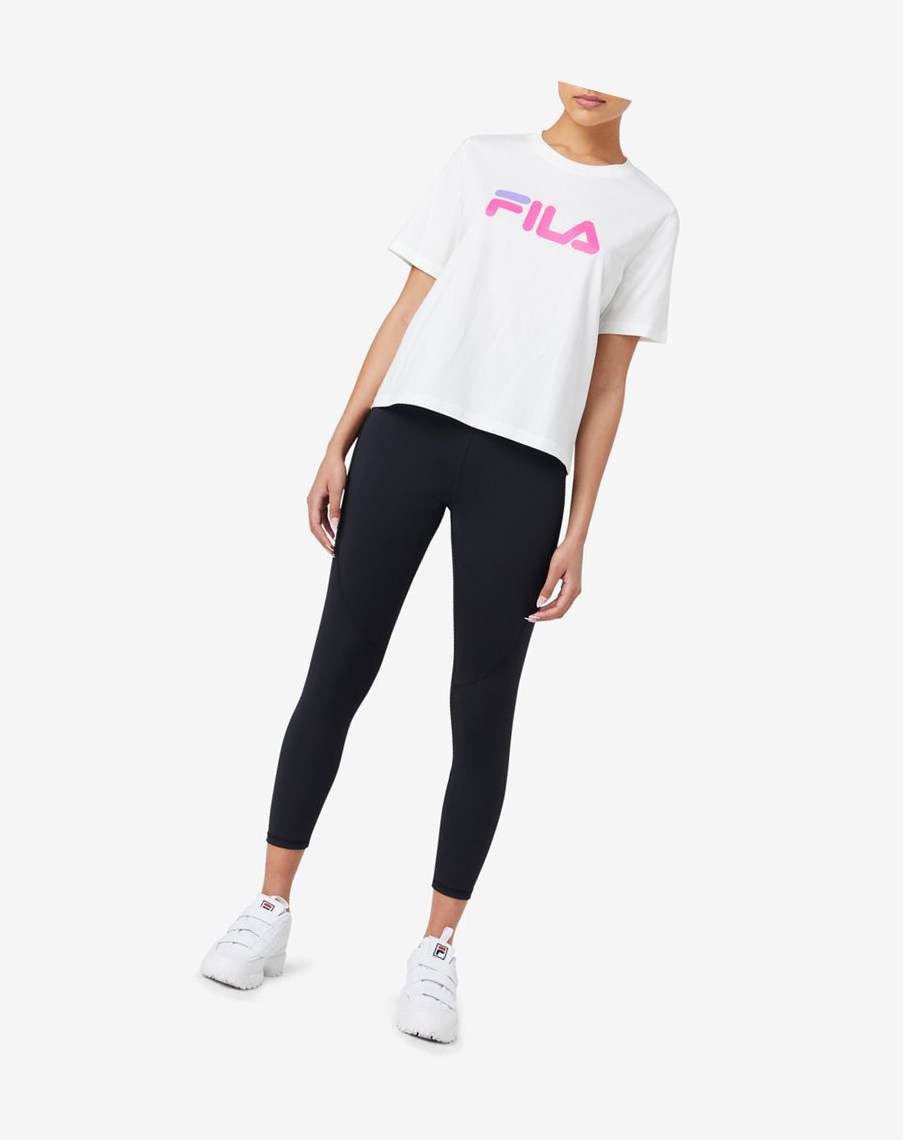 Fila Miss Eagle Tee Blancas Rosas Moradas | 67DALCENJ