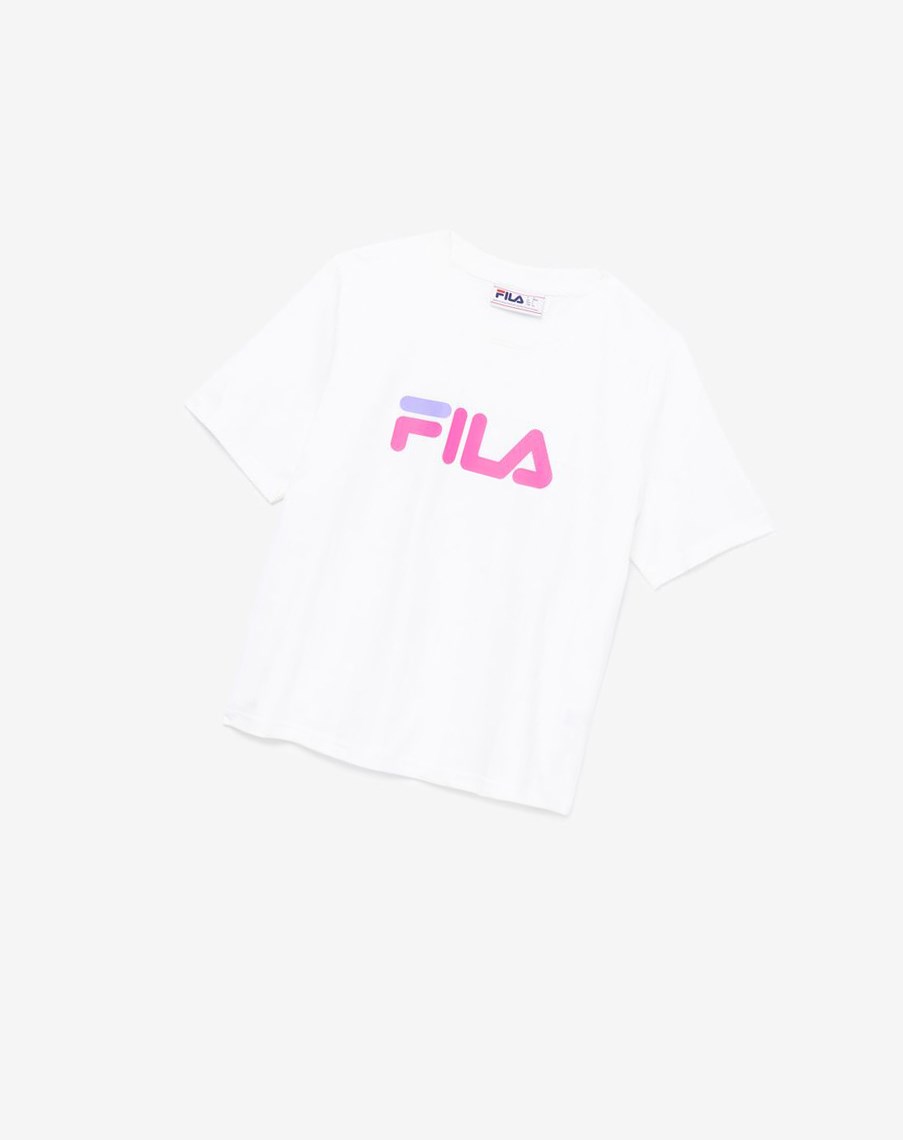 Fila Miss Eagle Tee Blancas Rosas Moradas | 91JNLEUVK