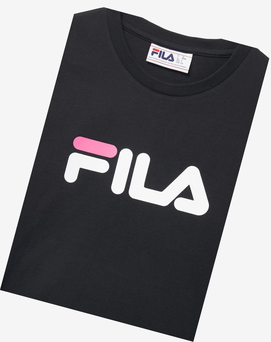 Fila Miss Eagle Tee Negras Blancas Rosas | 83FVEYPGT