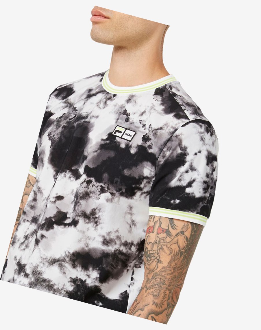 Fila Msgm X Fila Printed Performance Tee Negras | 02HUZQFRW