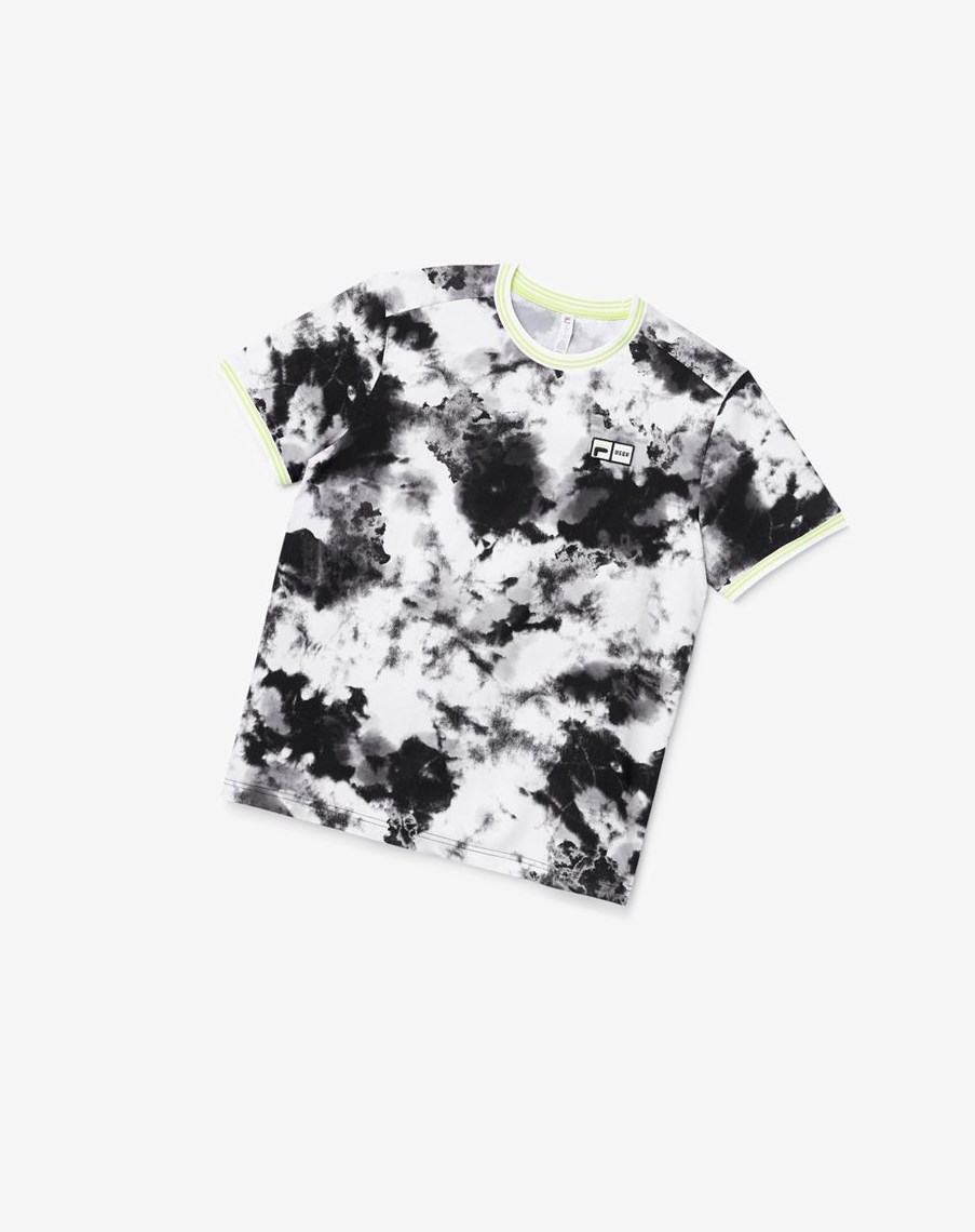 Fila Msgm X Fila Printed Performance Tee Negras | 02HUZQFRW