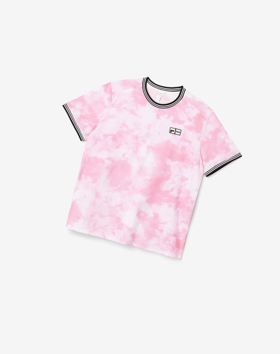 Fila Msgm X Fila Printed Performance Tee Rosas Negras | 65DZBKPYO