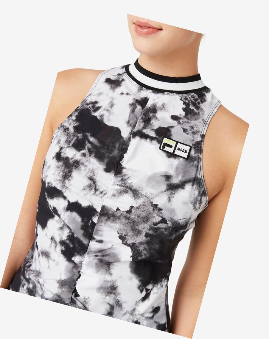 Fila Msgm X Fila Raceback Tank Negras | 36DPYSCMH