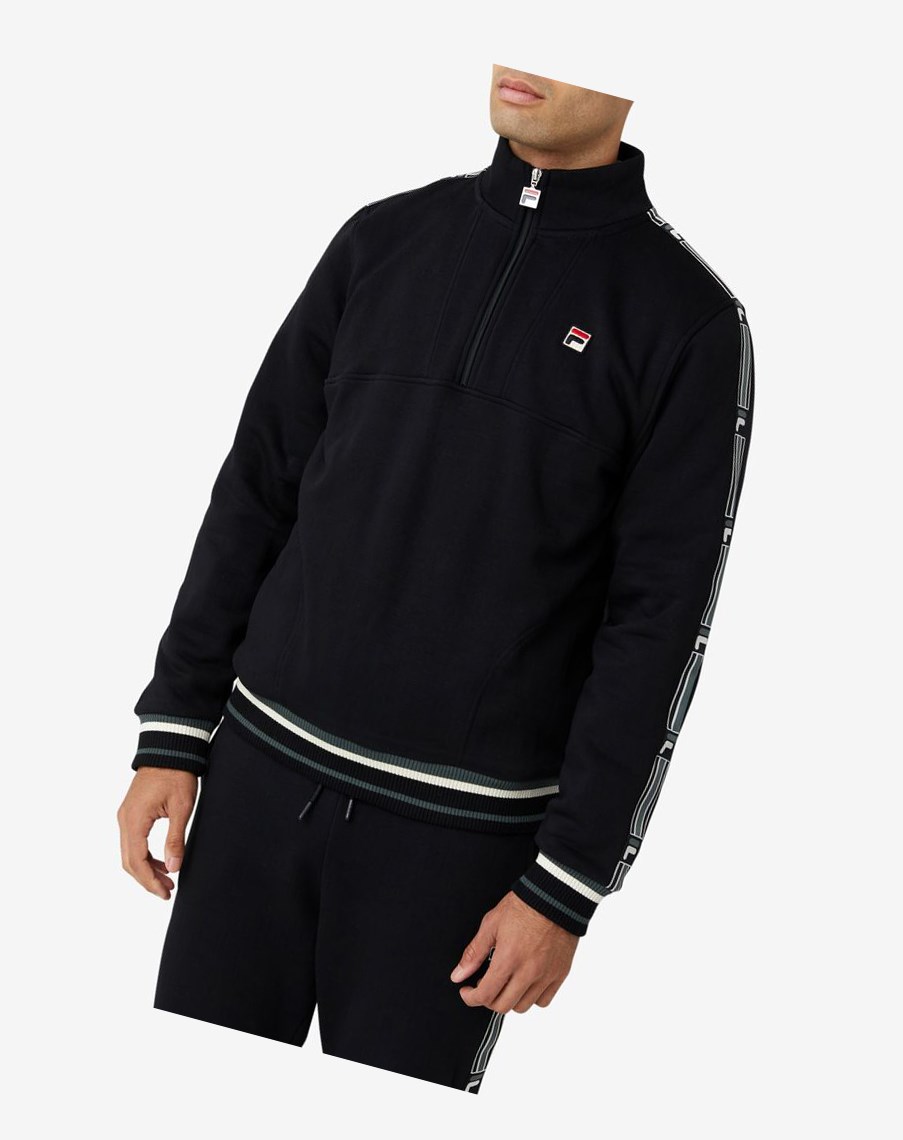 Fila Murray 1/2 Zip Negras | 78QURAKED