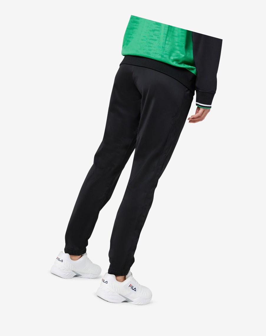 Fila Nigeria Pista Pant Negras Blancas | 20BXQZIFS