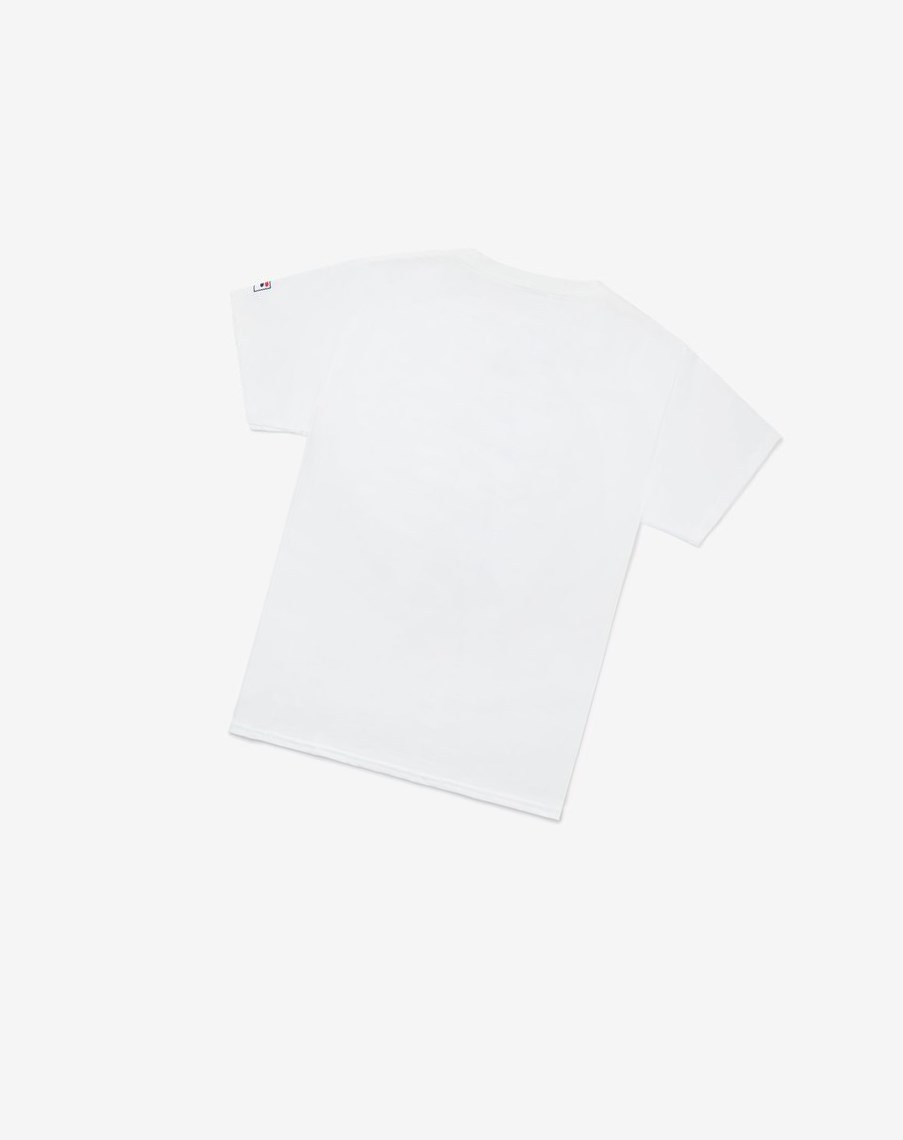 Fila Nyc Globe Tee Blancas | 46ABJVFXC