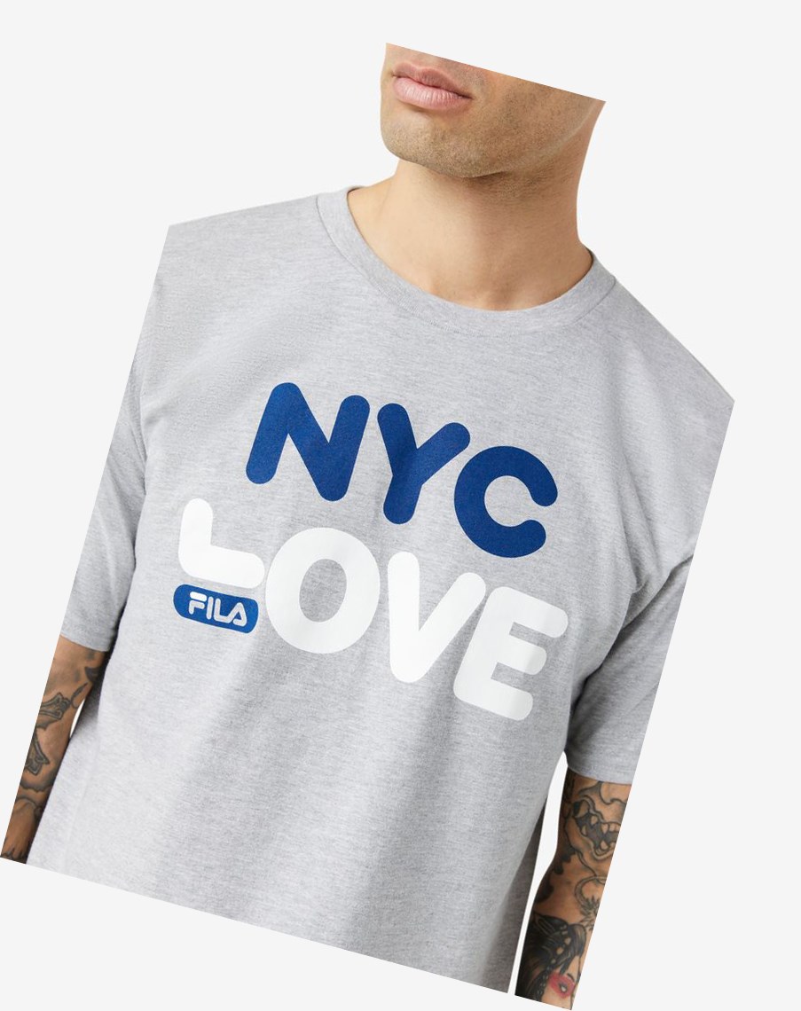 Fila Nyc Love Tee Gris | 79XDEINWC