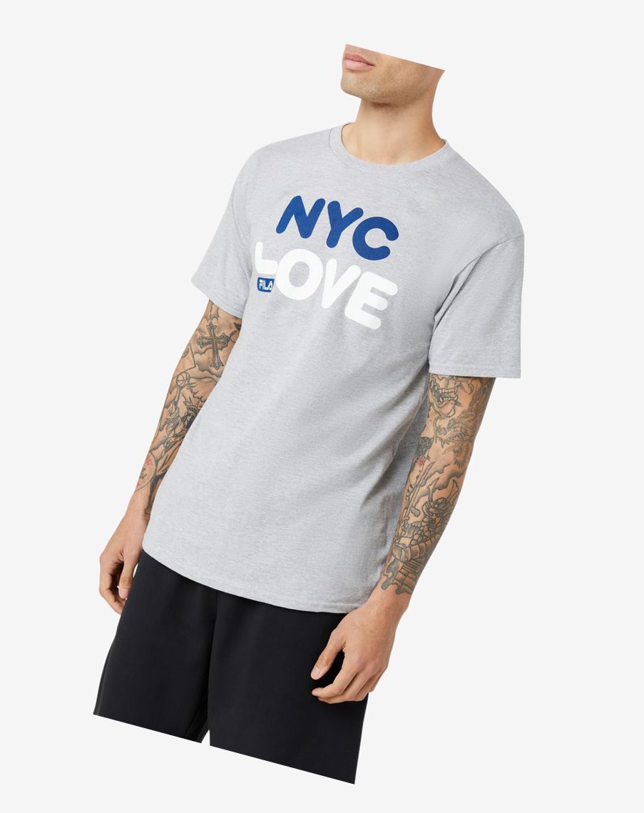 Fila Nyc Love Tee Gris | 79XDEINWC