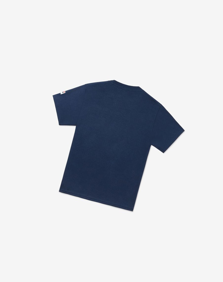 Fila Nyc Youth Tenis Tee Azul Marino | 54TNQYFIO